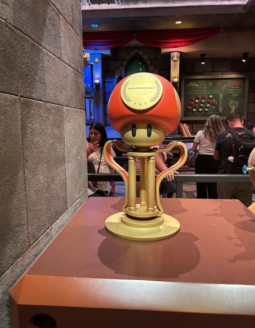 Trofeo en Super Nintendo World